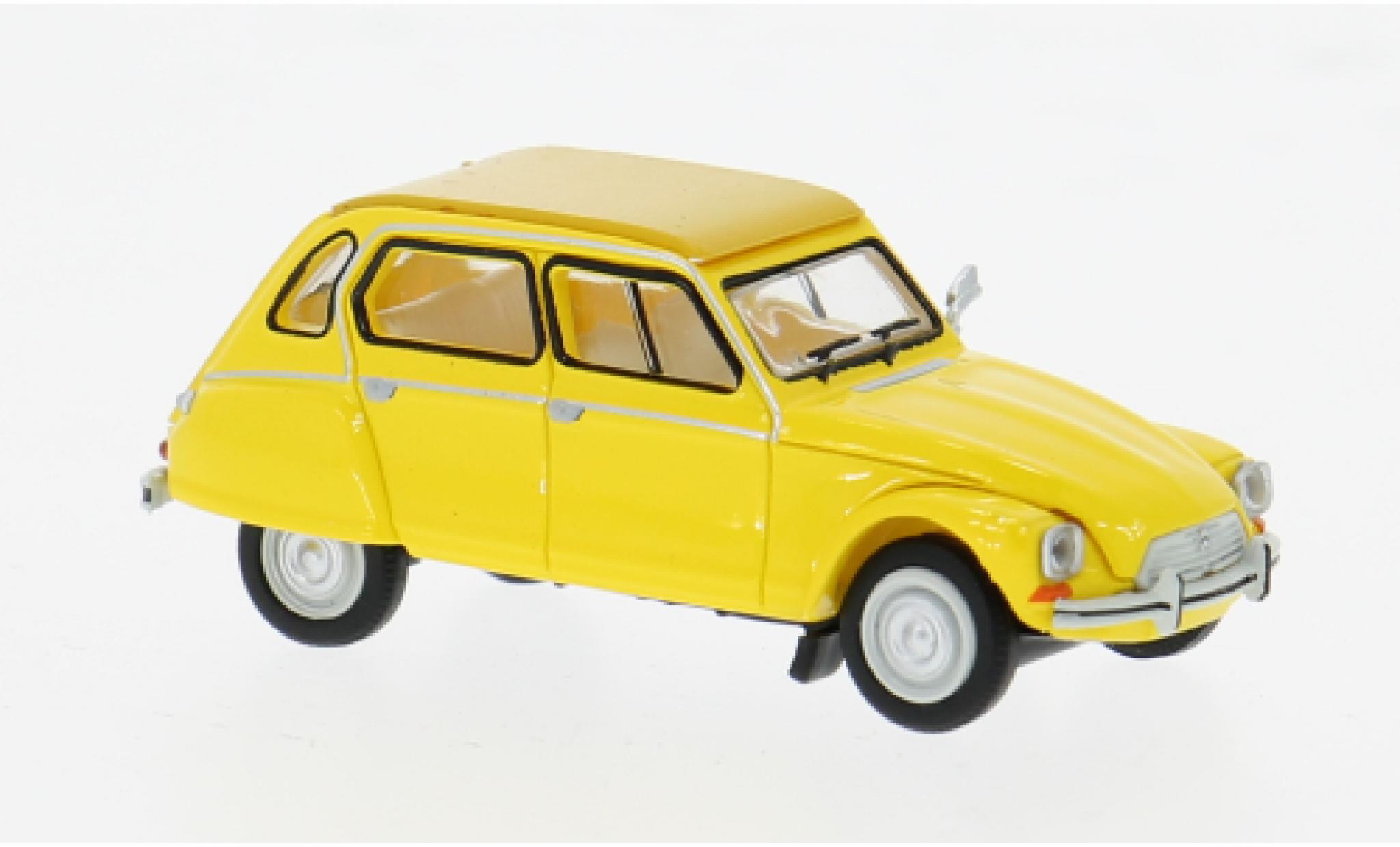 Citroen Dyane 1/87 Brekina yellow 1976 1:87 diecast model cars
