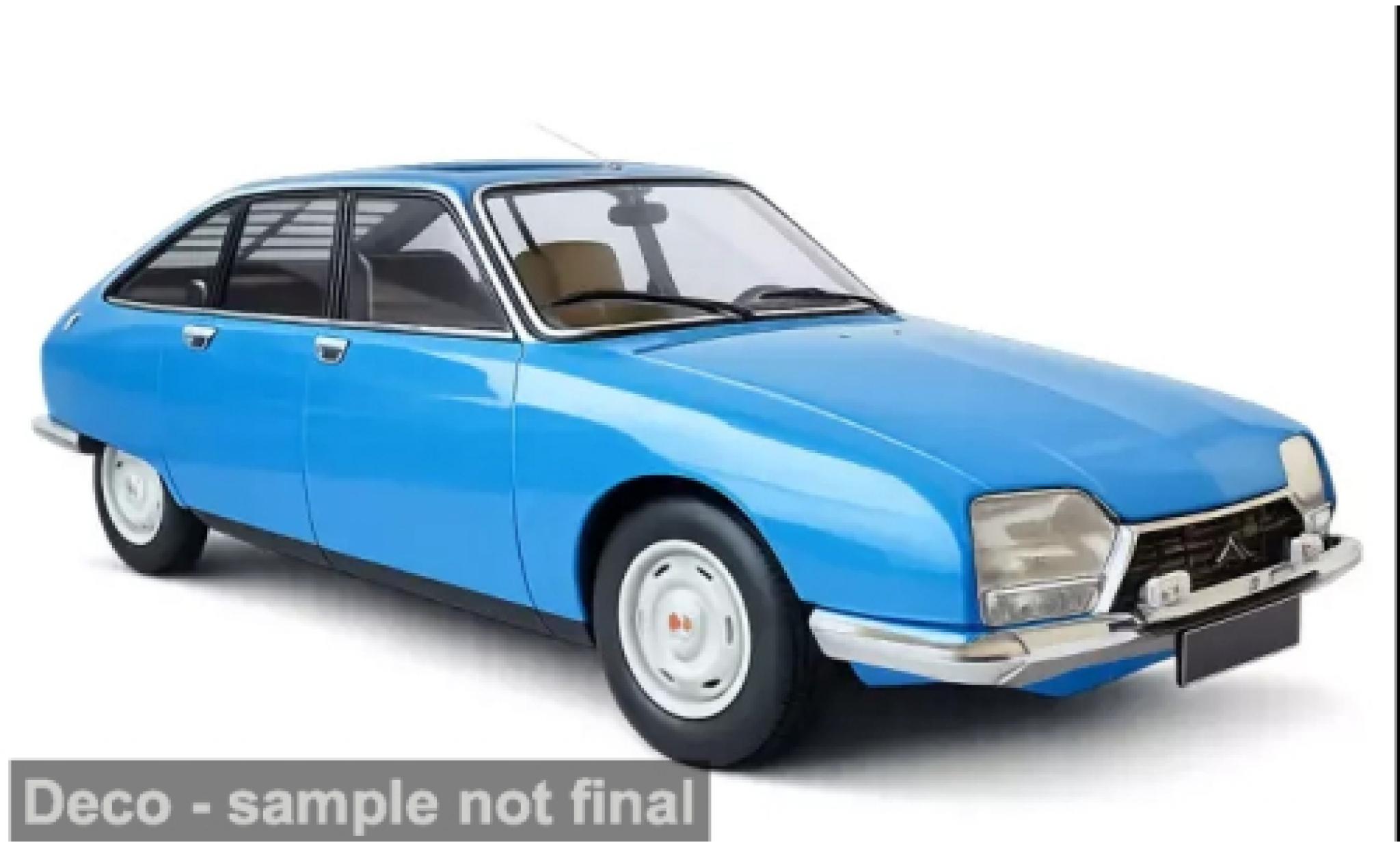 Citroen GS 1/18 Norev X2 blue 1976 1:18 diecast model cars