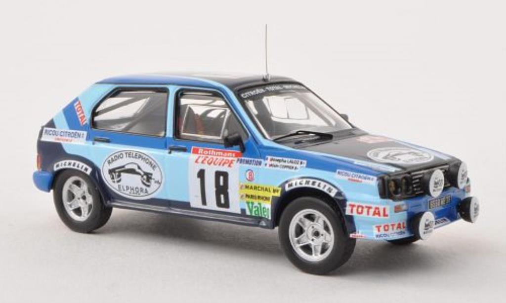 Citroen Visa 1/43 IXO Chrono No.18 Rally Korsika 1983 /J.Laloz diecast model cars