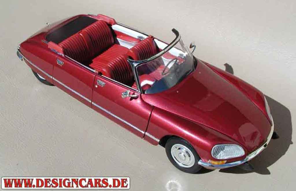 Citroen DS 21 cabriolet 4 portes red lucifer 1/18 Norev