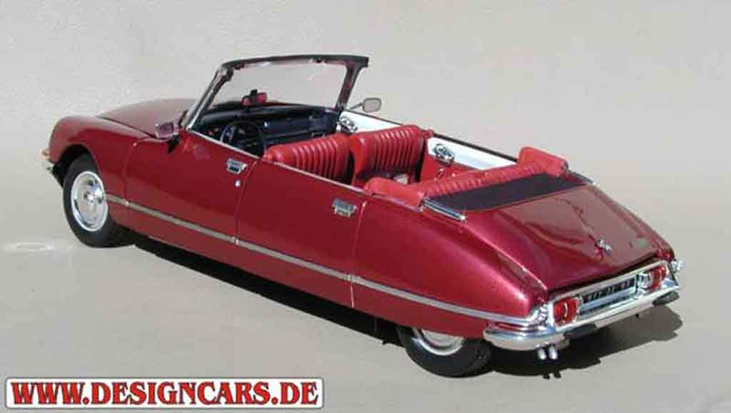 Citroen DS 21 cabriolet 4 portes red lucifer 1/18 Norev