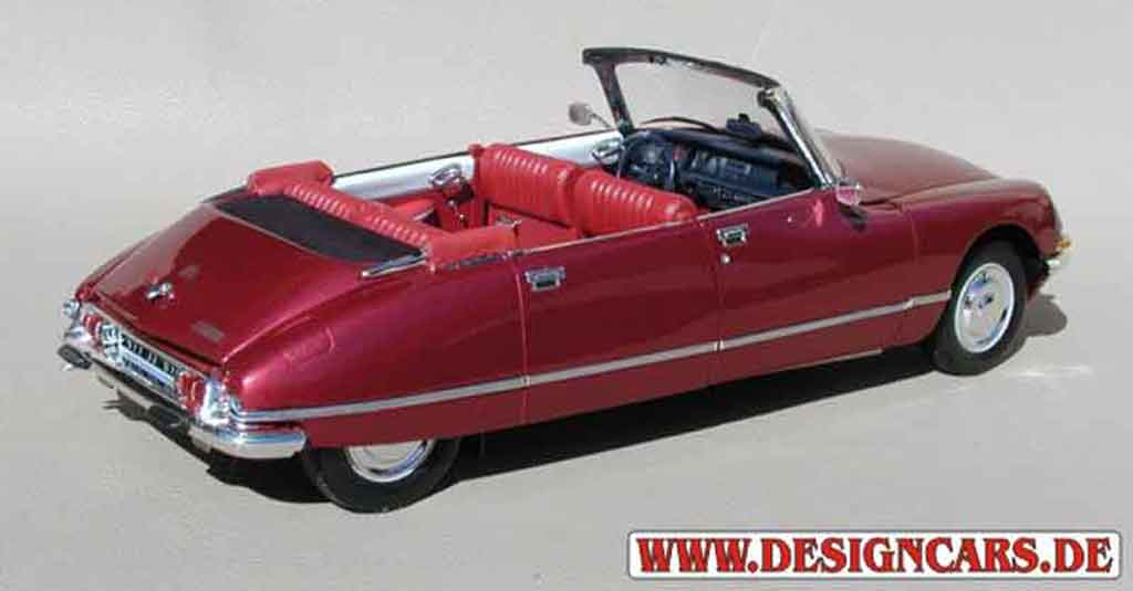 Citroen DS 21 cabriolet 4 portes red lucifer 1/18 Norev