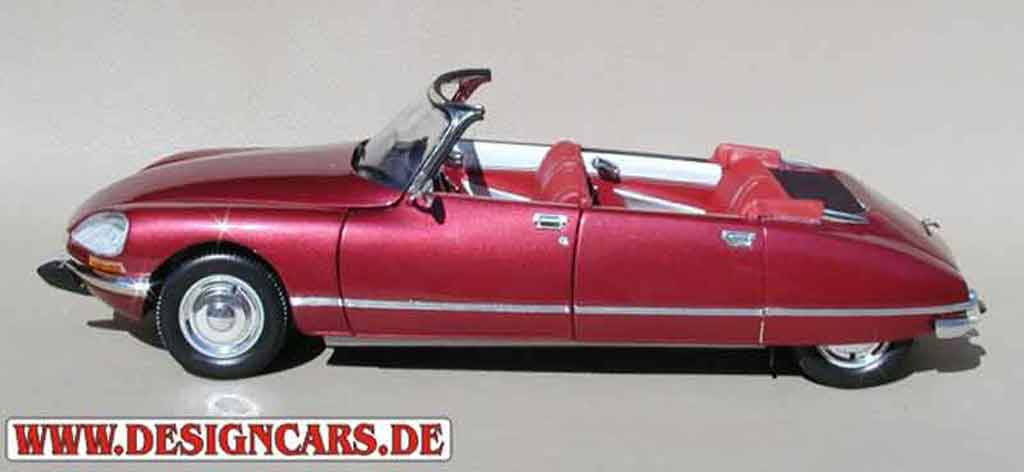Citroen DS 21 cabriolet 4 portes red lucifer 1/18 Norev
