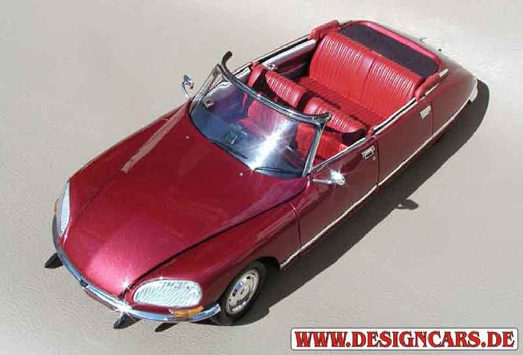 Citroen DS 21 1/18 Norev 21 cabriolet 4 portes red lucifer diecast model cars
