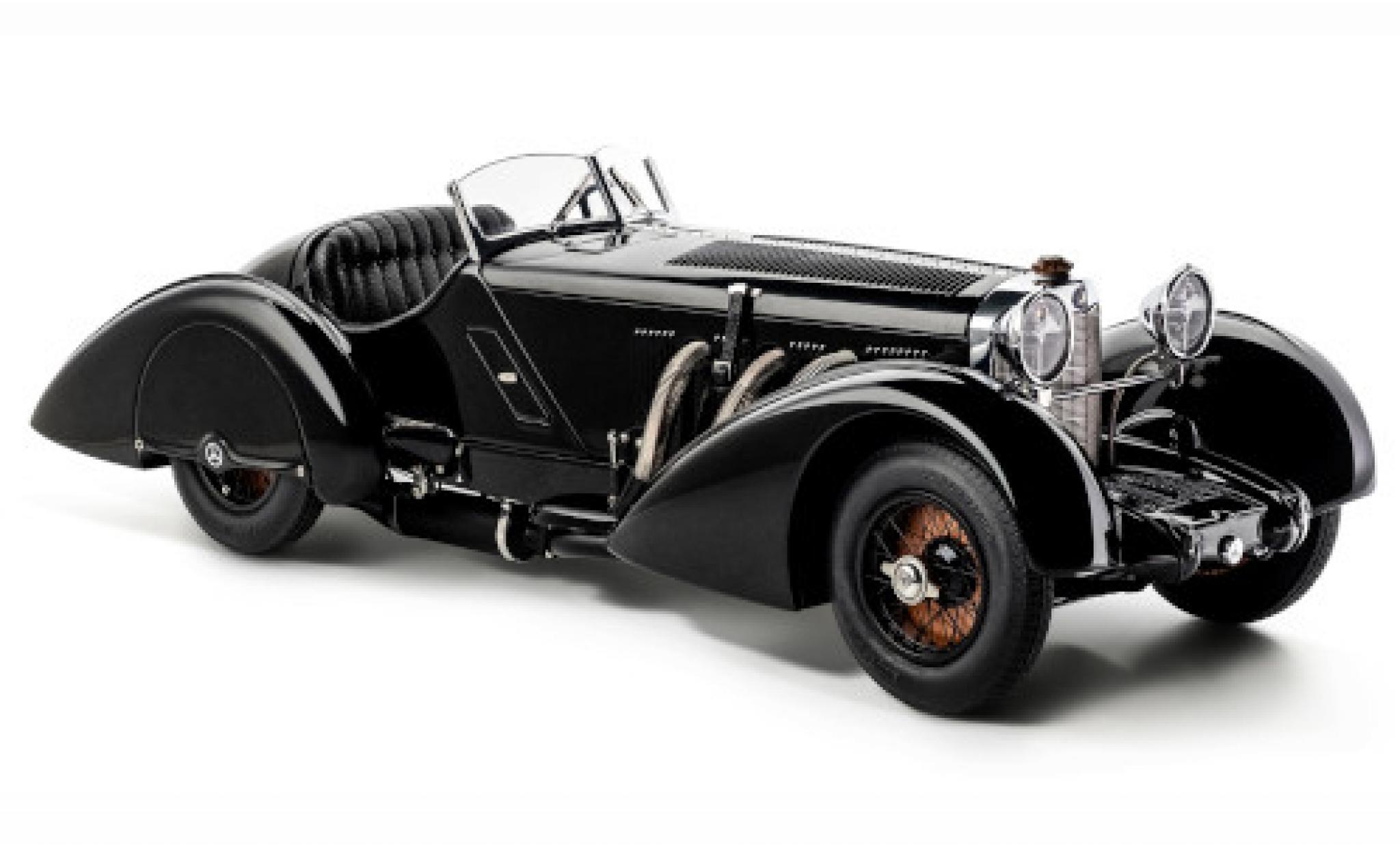 Mercedes SSK 1/18 CMC Trossi black 1934 Schwarzer Prinz diecast model cars