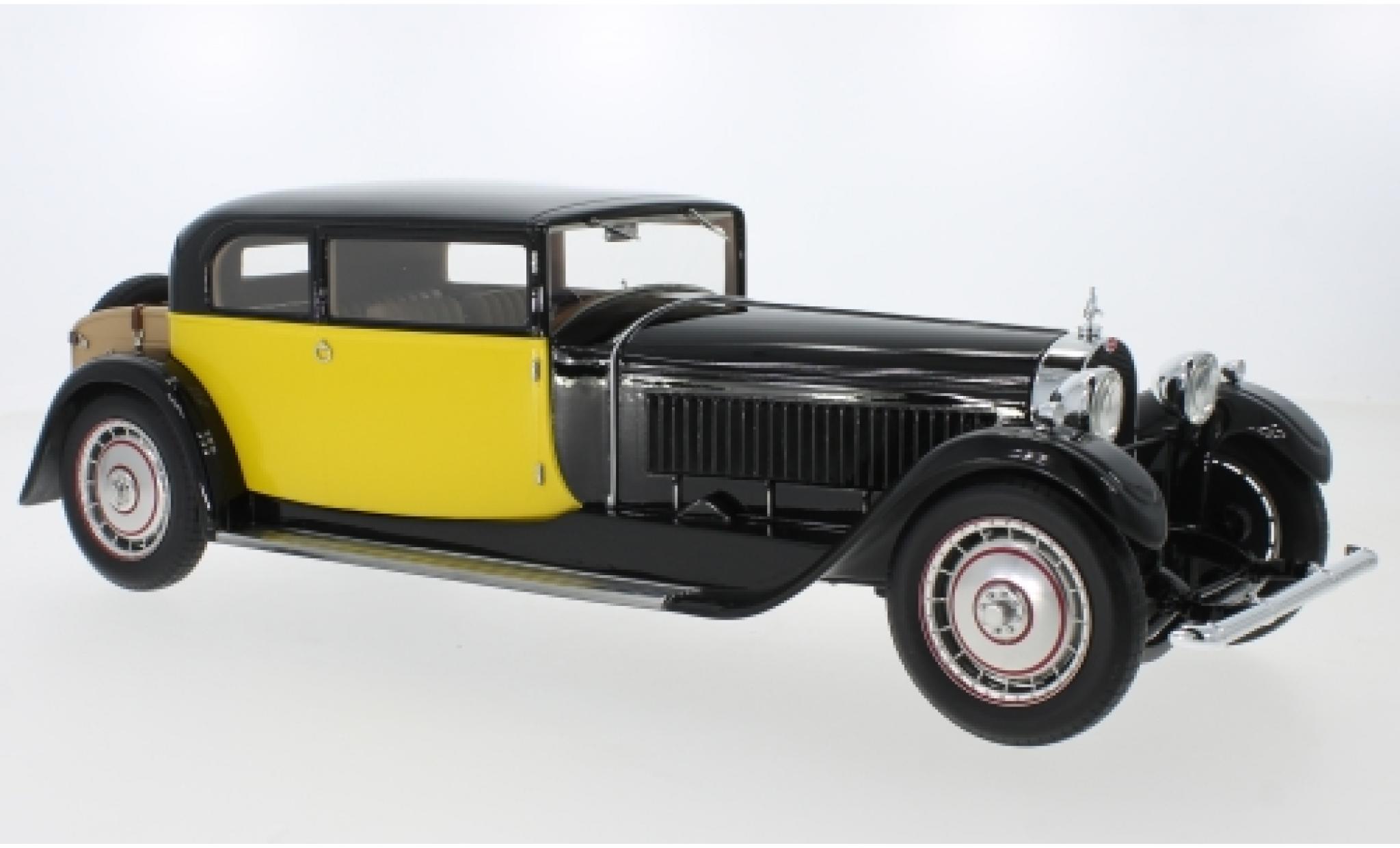 Bugatti 41 1/18 CMF Type Royale Coach by Weymann black/yellow RHD 1929 diecast model cars