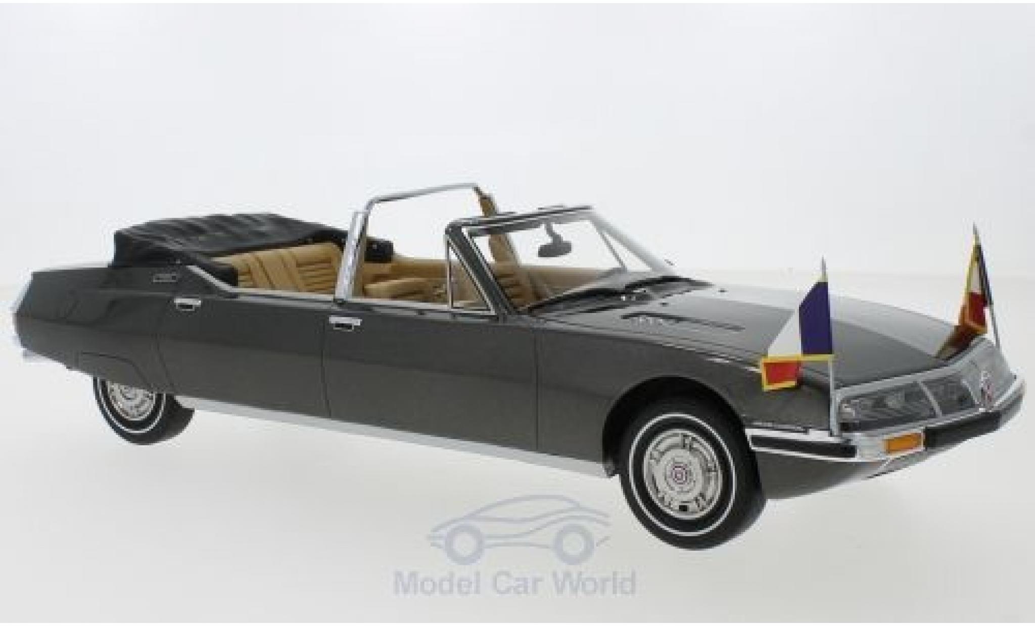 Citroen SM 1/18 CMF Presidentielle by Henri Chapron metallic grey 1972 diecast model cars