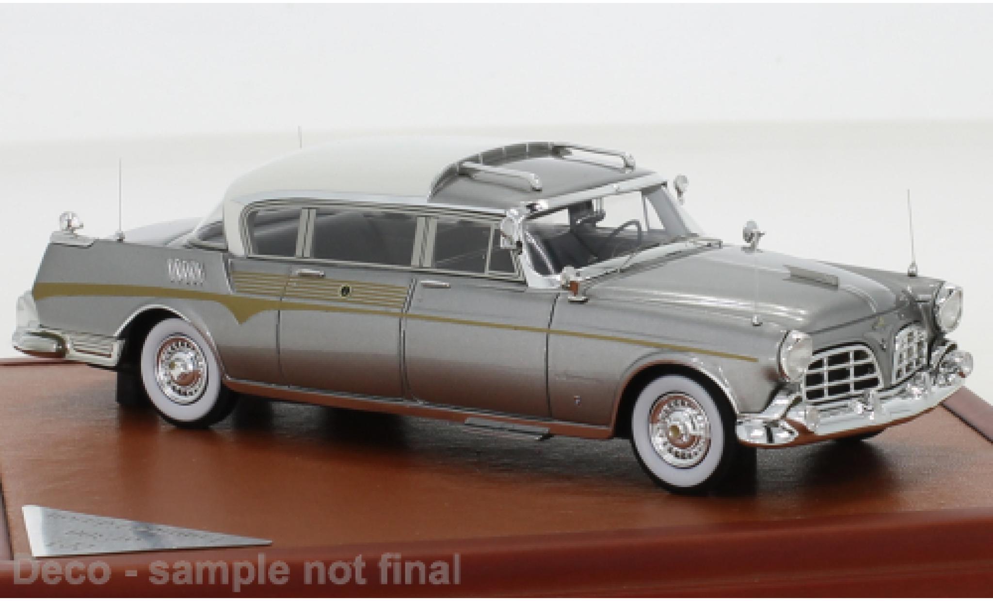 Imperial Crown 1/43 CMF Ghia Limousine grey/white King Saud 1956 diecast model cars