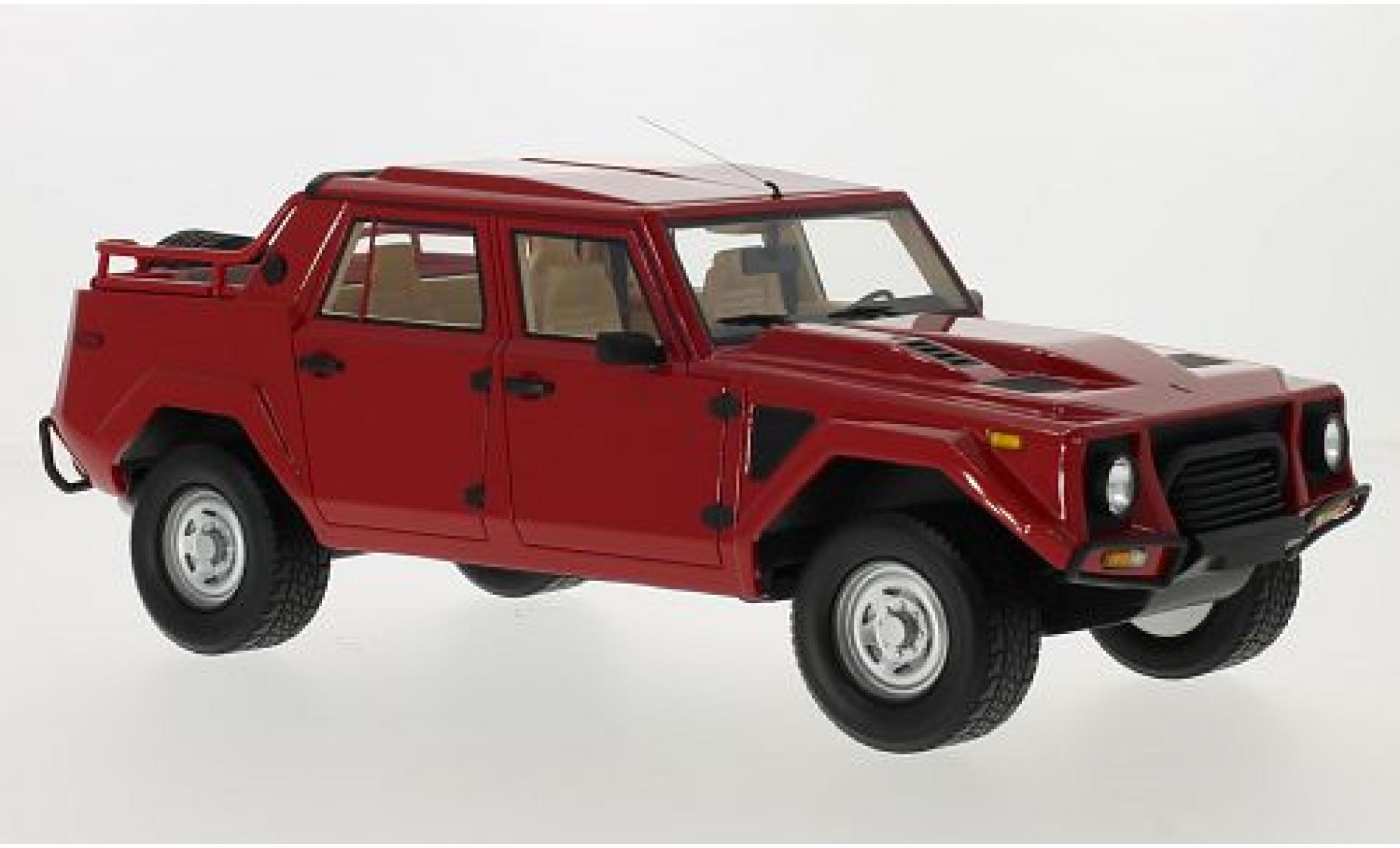 Lamborghini LM 1/18 CMF 002 red 1987 diecast model cars