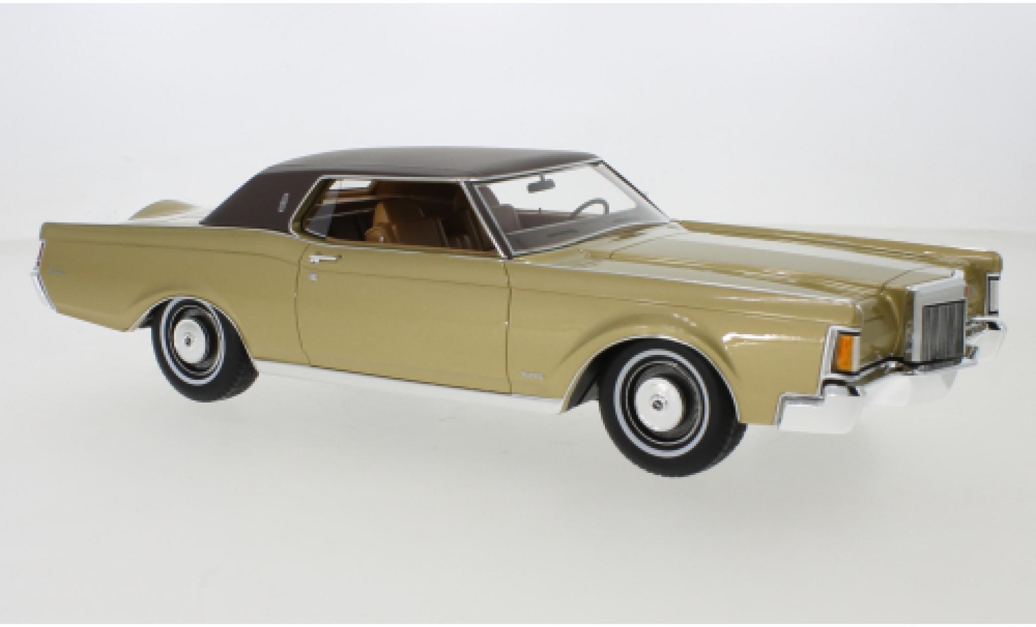 Lincoln Continental 1/18 CMF Mark III gold 1970 diecast model cars