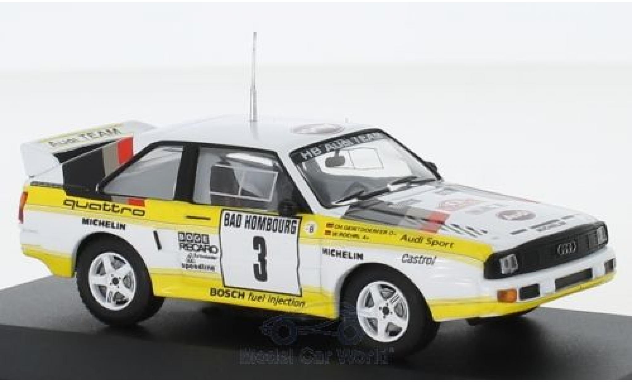 Audi Sport Quattro 1/43 CMR Sport quattro No.3 HB Team HB Rally WM Rally Monte Carlo 1985 mit Decals W.R&ouml;hrl/C.Geistd&ouml;rfer diecast model cars