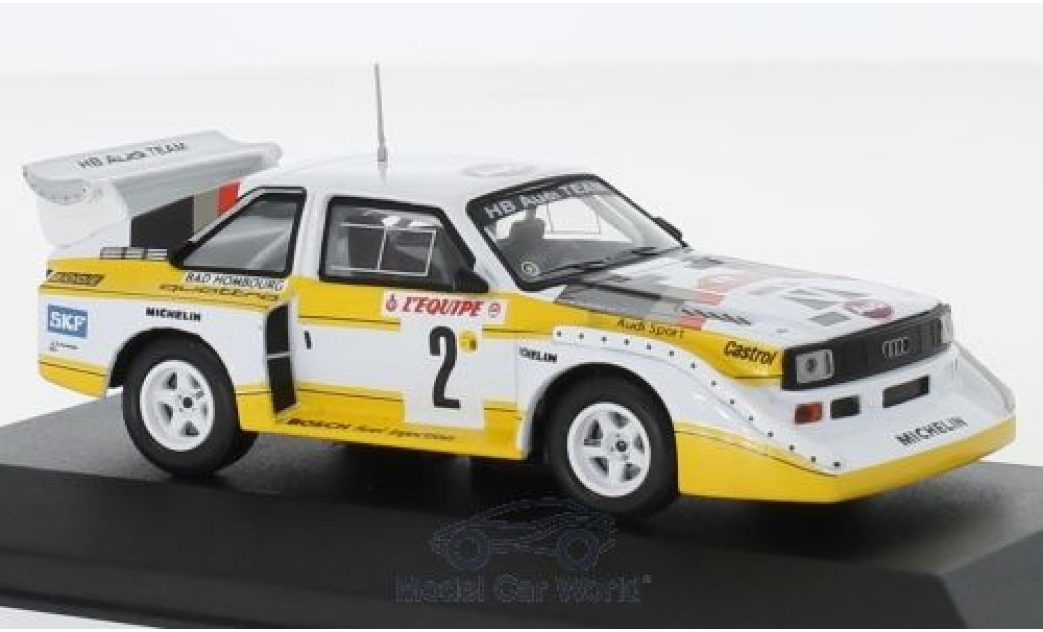Audi Sport Quattro 1/43 CMR Sport quattro S1 No.2 HB Team HB Rally WM Rally Monte Carlo 1986 mit Decals W.R&ouml;hrl/C.Geistd&ouml;rfer diecast model cars