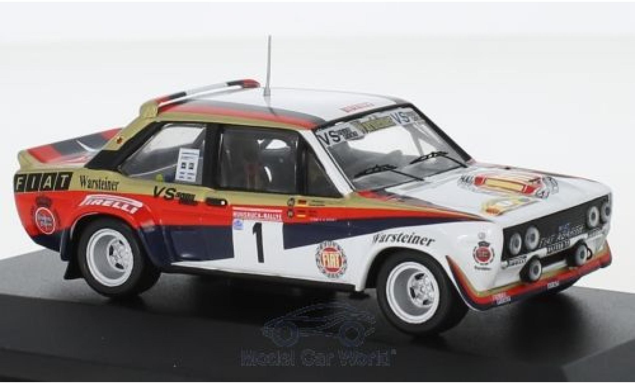 Fiat 131 1/43 CMR Abarth No.1 Warsteiner Rally DM Hunsr&uuml;ck Rally 1980 W.R&ouml;hrl/C.Geistd&ouml;rfer diecast model cars
