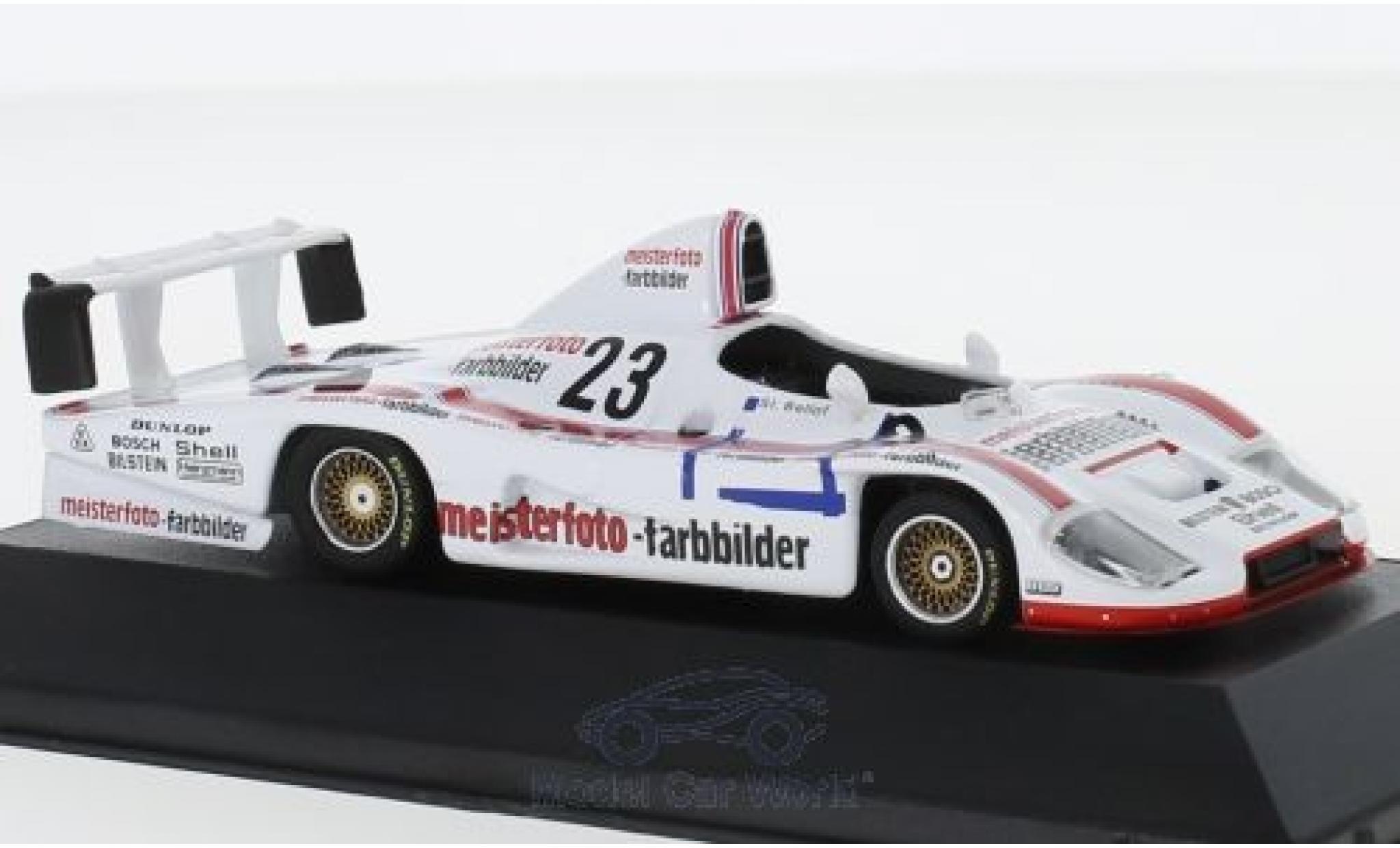 Porsche 936 1982 1/43 CMR No.23 Kremer Racing Meisterfoto Farbbilder DRM Hockenheim 1982 mit Decals S.Bellof diecast model cars