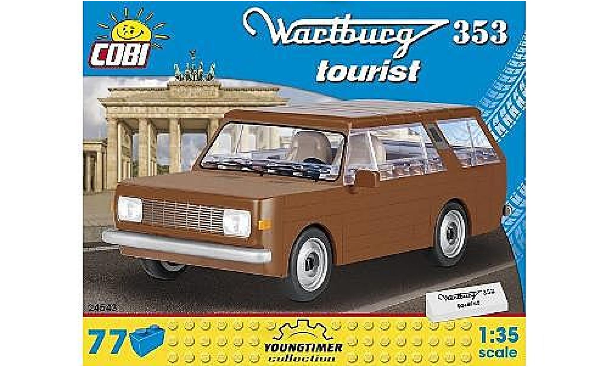Wartburg 353 1/35 Cobi Tourist brown Bausteine Anzahl le Bl&ouml;cke: 77 diecast model cars