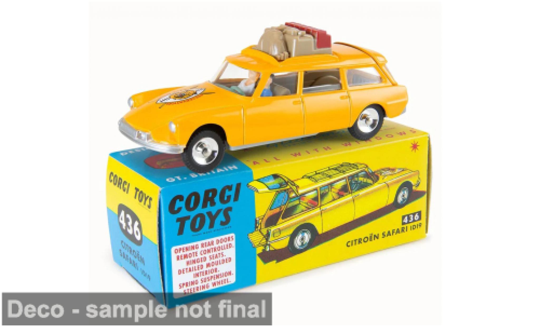 Citroen ID 19 1/48 Corgi Safari yellow 1963 1:48 diecast model cars