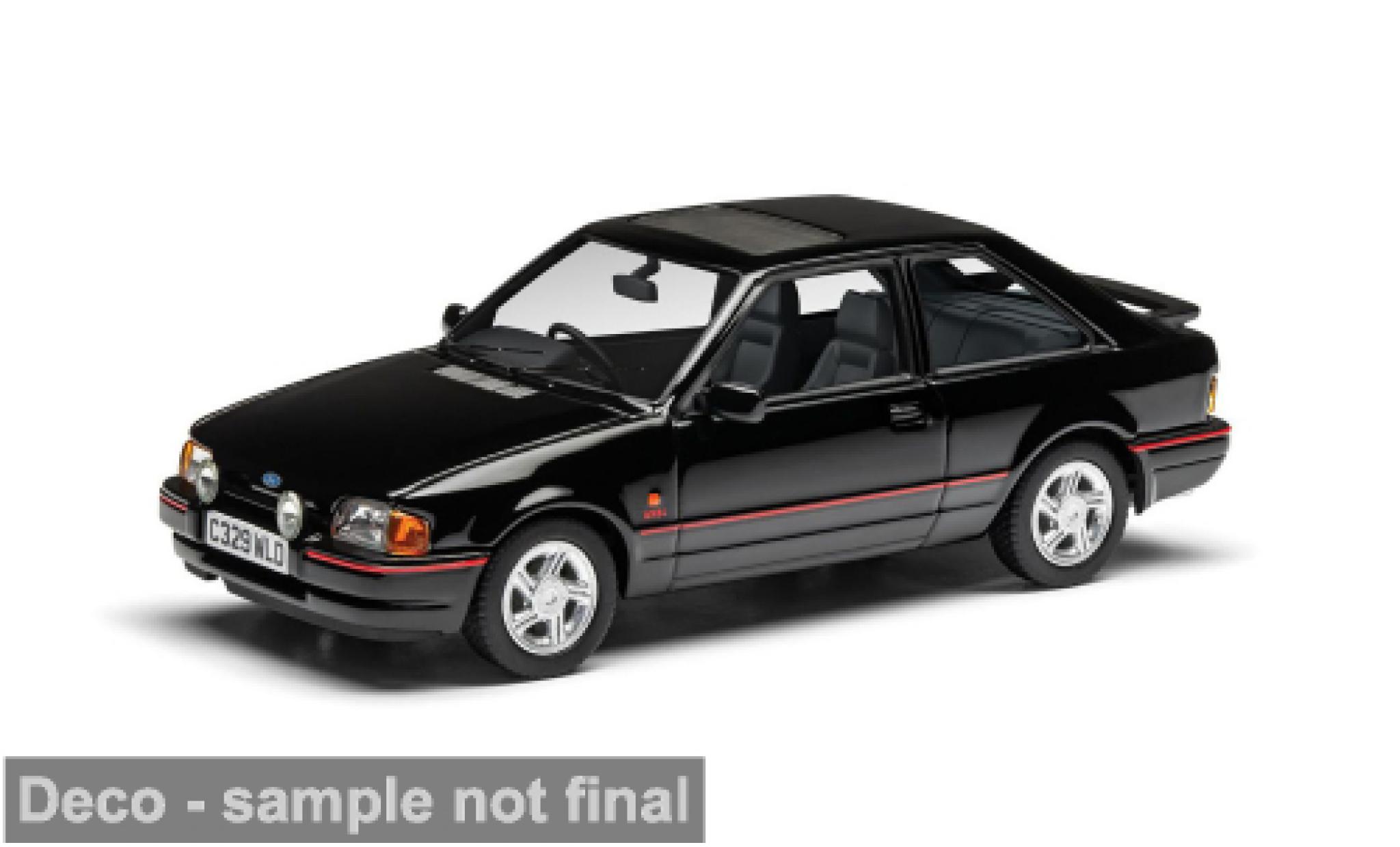Ford Escort 1/43 Corgi Mk IV XR3i black/red 1986 1:43 diecast model cars
