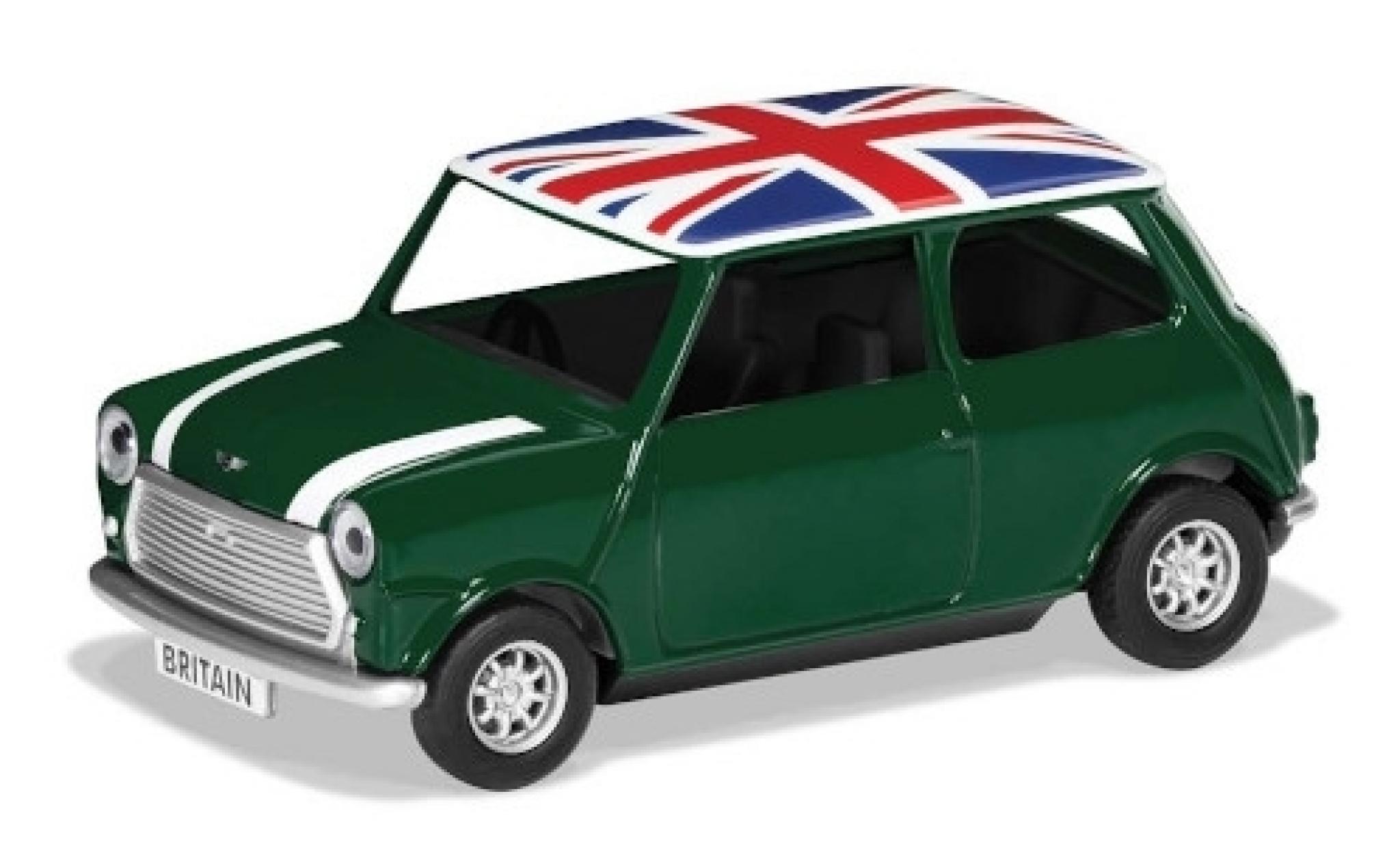 Mini Cooper 1/36 Corgi green/white RHD Union Jack Best of Britannique diecast model cars