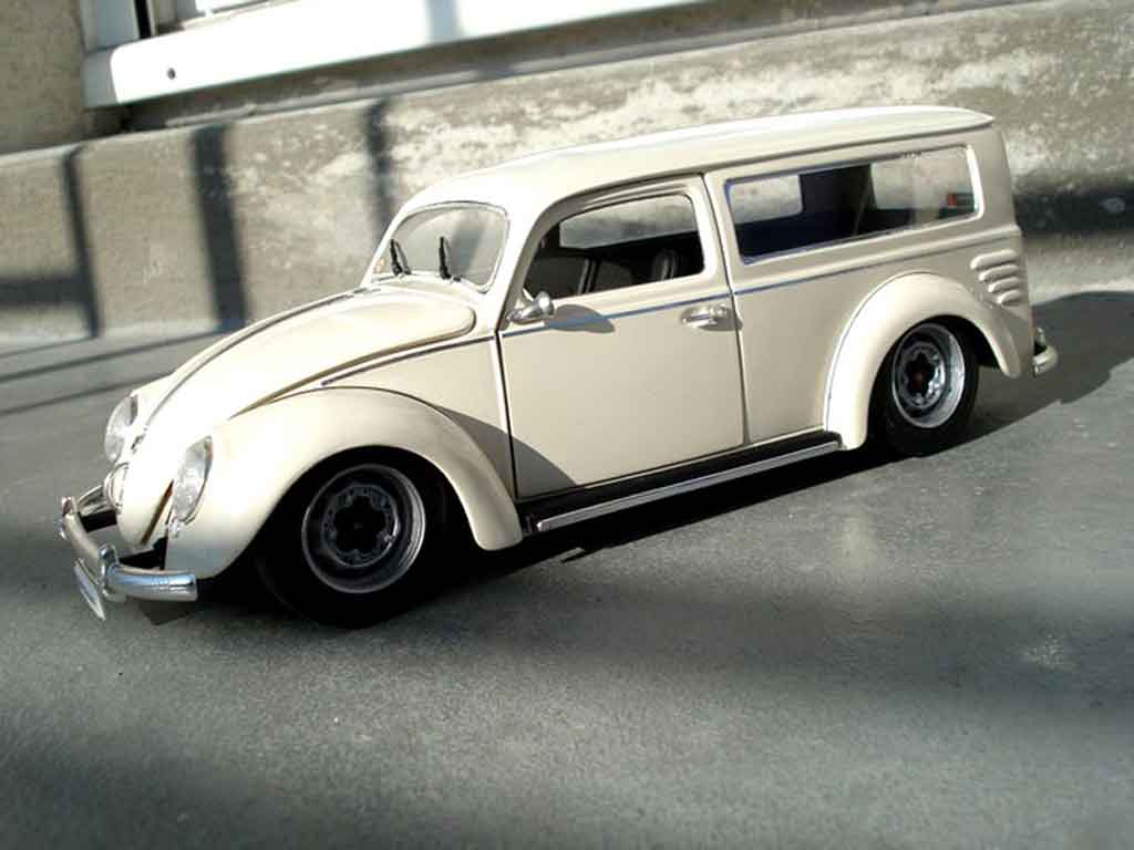 Volkswagen Kafer 1/18 Burago cox 1956 fourgonette meeussen diecast model cars