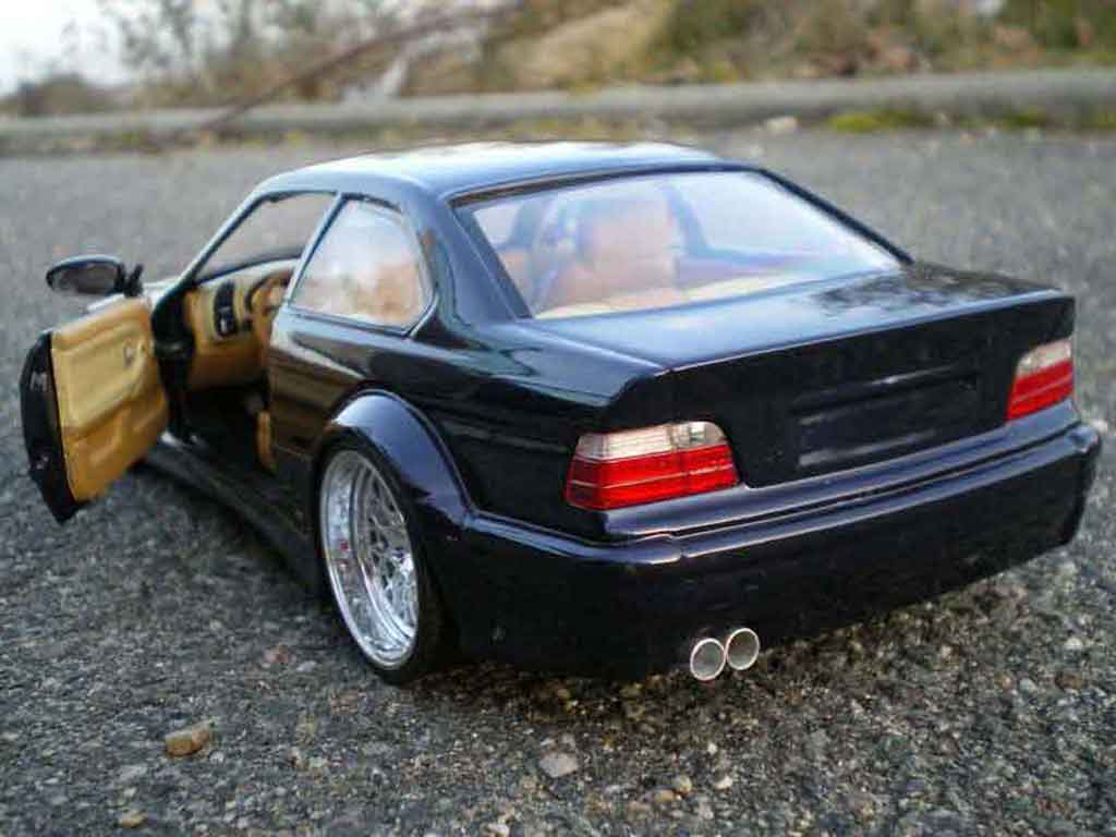 Bmw M3 coupe GTR E36 blue jantes larges 1/18 Ut Models