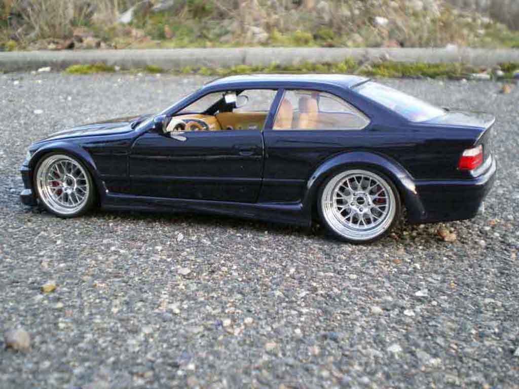 Bmw M3 coupe GTR E36 blue jantes larges 1/18 Ut Models