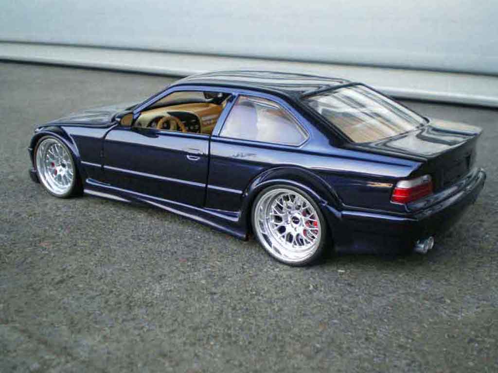 Bmw M3 E36 1/18 Ut Models GTR E36 blue jantes larges diecast model cars