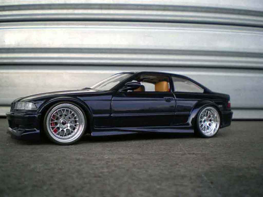 Bmw M3 coupe GTR E36 blue jantes larges 1/18 Ut Models