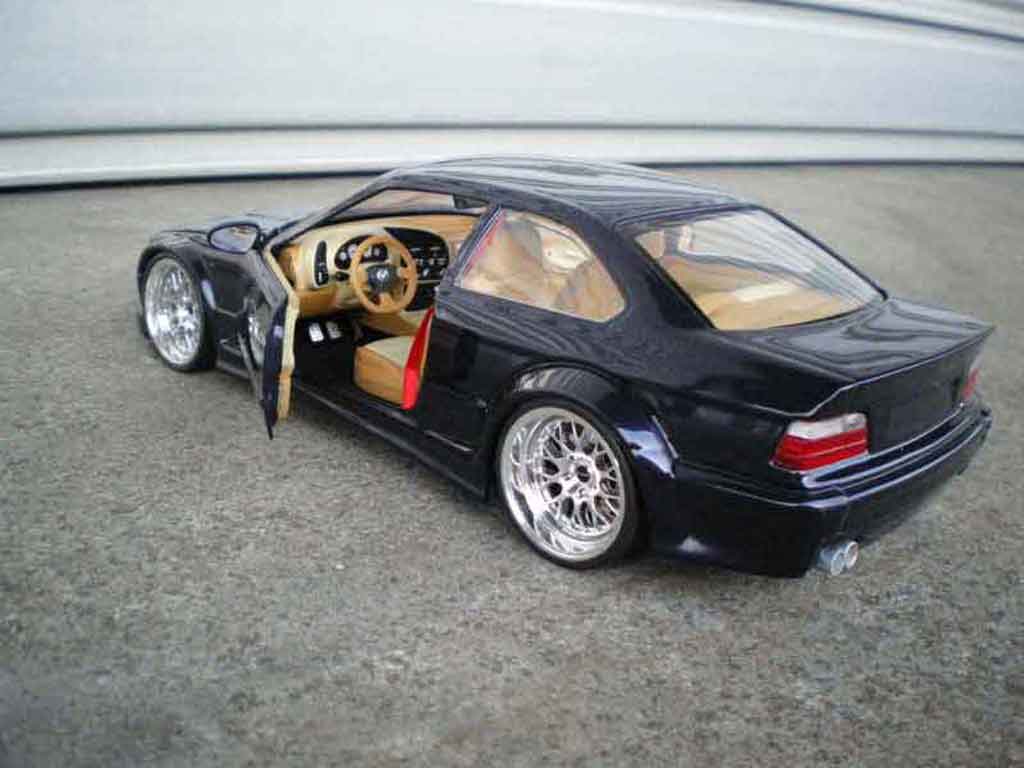 Bmw M3 coupe GTR E36 blue jantes larges 1/18 Ut Models