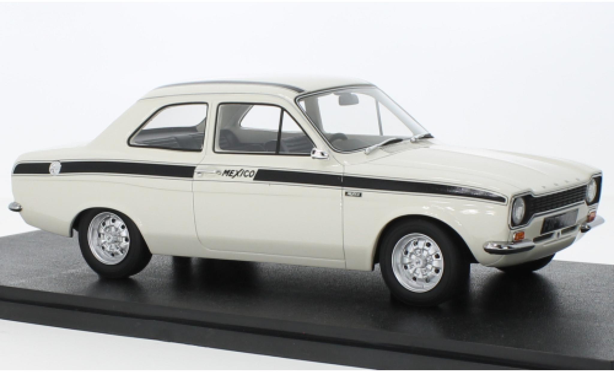 Ford Escort 1/18 Cult Scale Models MKI Mexico white RHD 1973 diecast model cars