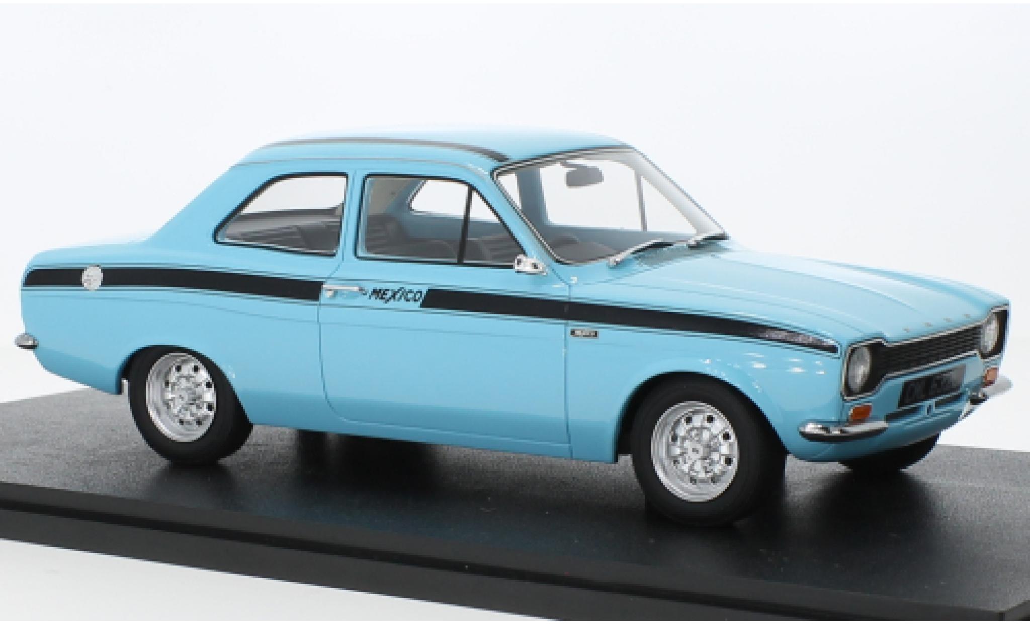 Ford Escort 1/18 Cult Scale Models MKI Mexico blue clair RHD 1973 diecast model cars