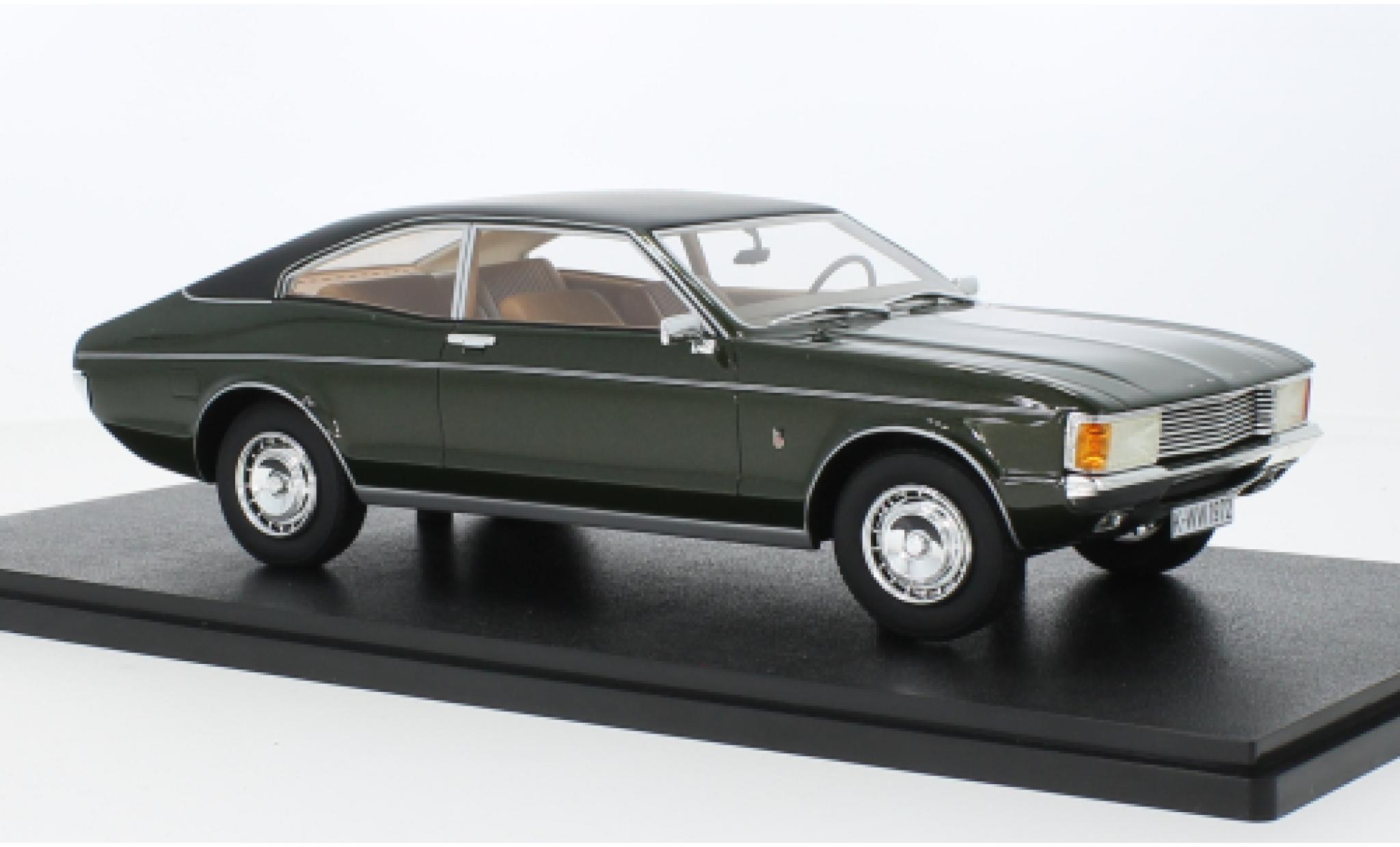 Ford Granada 1/18 Cult Scale Models MKI 2300 GXL Coupe metallise green fonc&eacute; 1972 diecast model cars