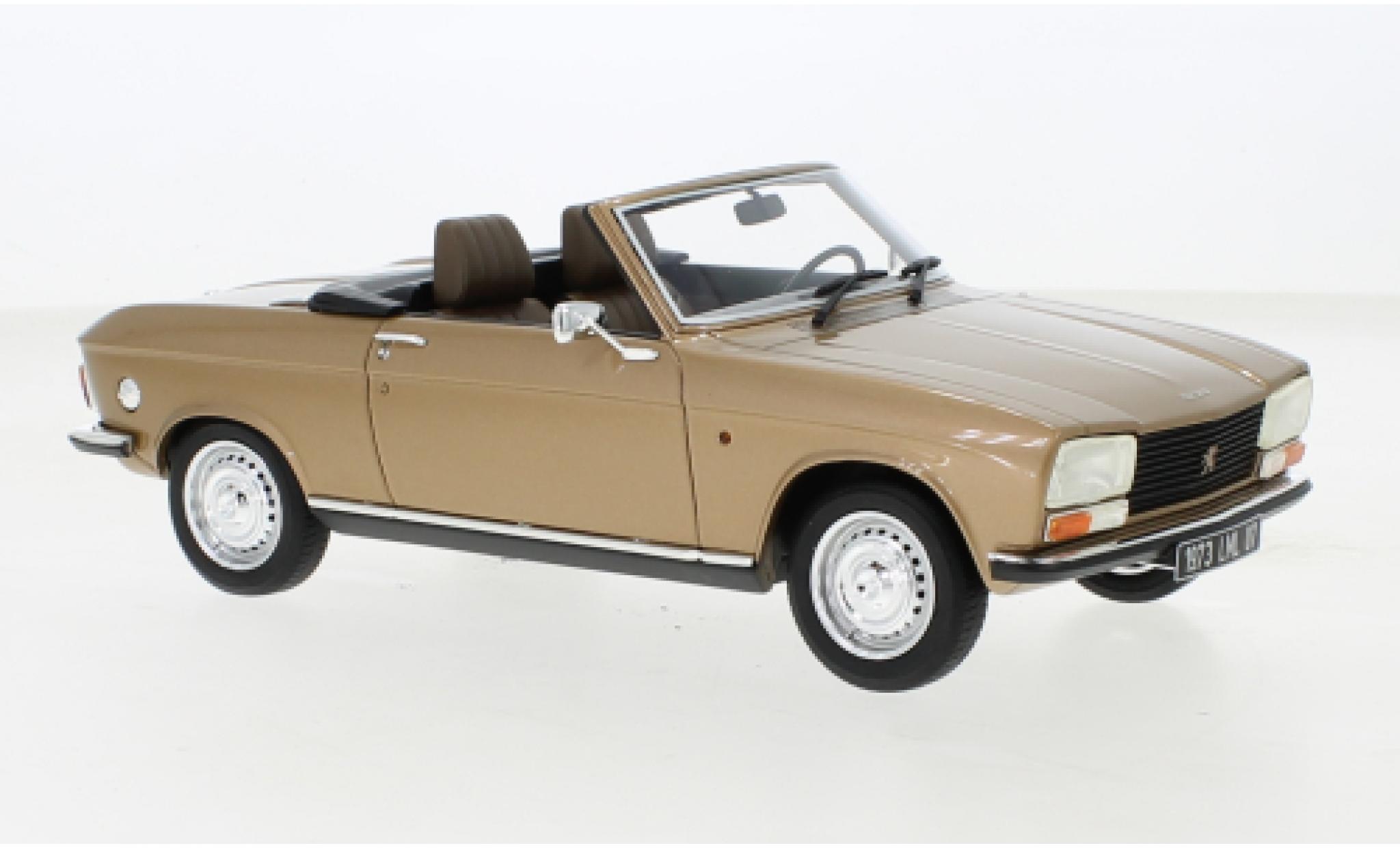 Peugeot 304 1/18 Cult Scale Models Convertible metallise beige 1973 diecast model cars