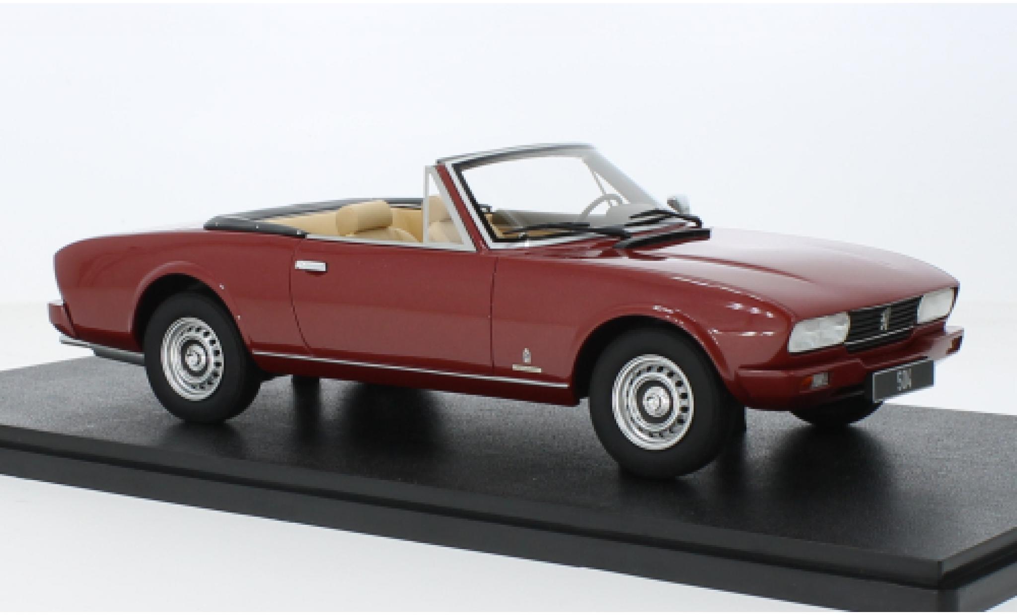 Peugeot 504 1/18 Cult Scale Models cabriolet metallise red 1983 diecast model cars