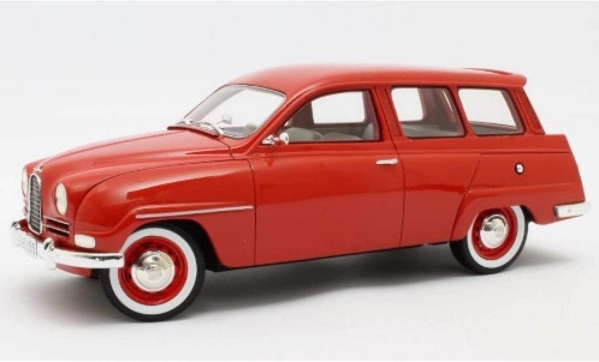 Saab 95 1/18 Cult Scale Models red clair 1963 diecast model cars