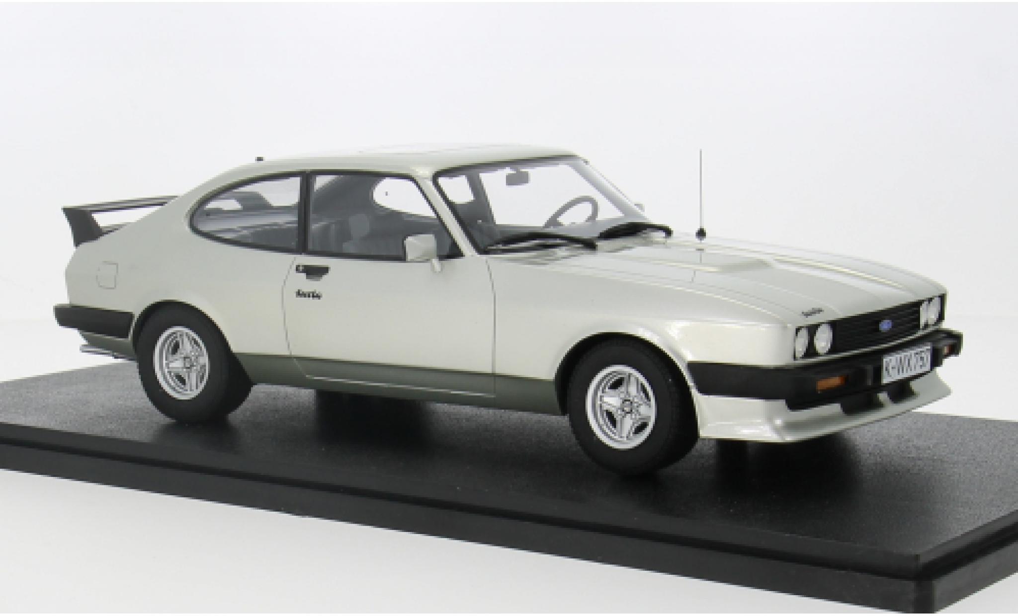 Ford Capri 1/18 Cult Scale Models 2.8 Turbo silver 1981 1:18 diecast model cars