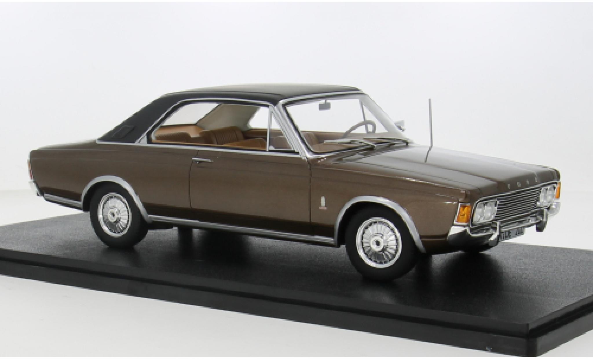 Ford Taunus 1/18 Cult Scale Models P7b 17M Coupe brown 1969 1:18 diecast model cars