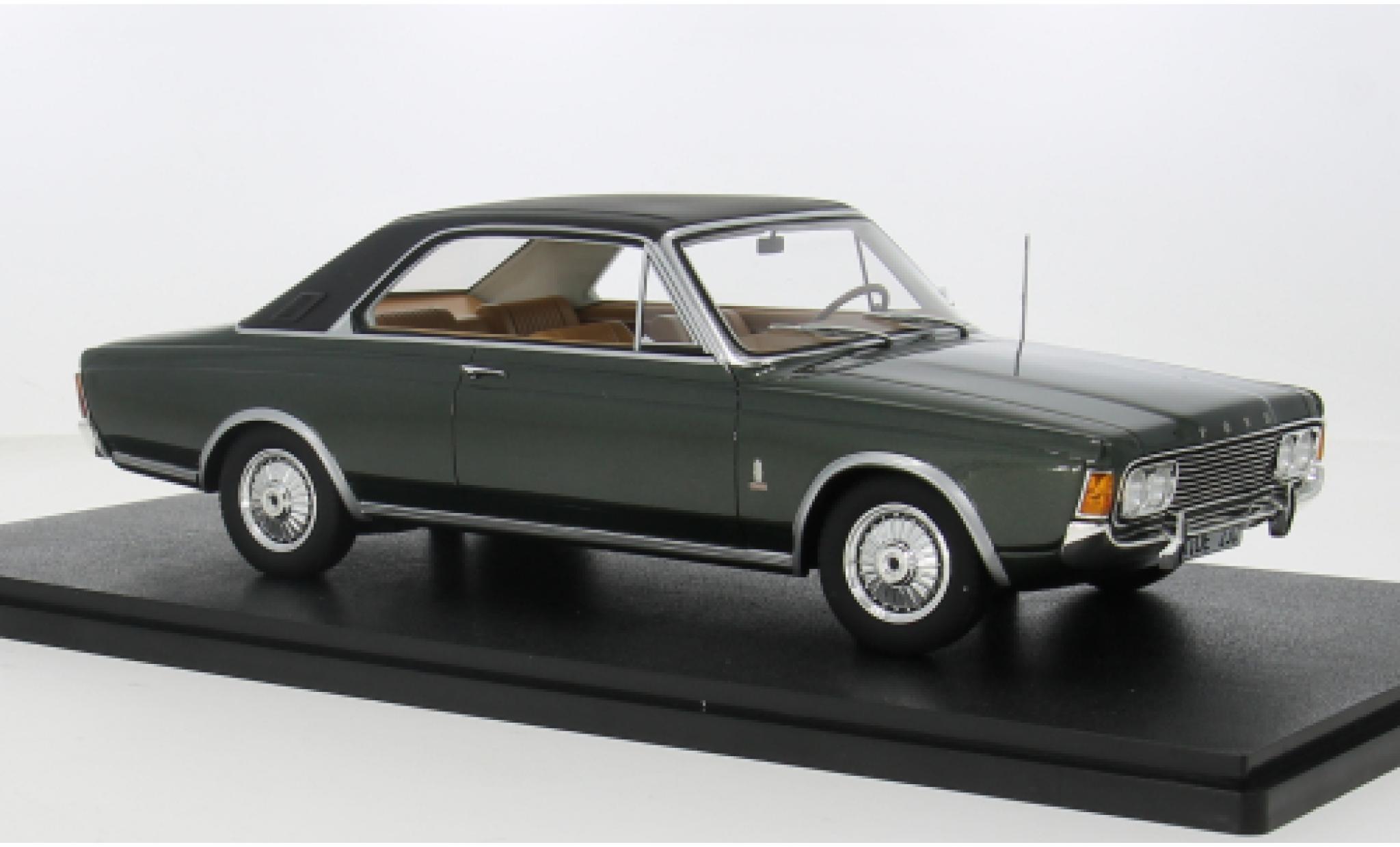Ford Taunus 1/18 Cult Scale Models P7b 17M Coupe green 1969 1:18 diecast model cars
