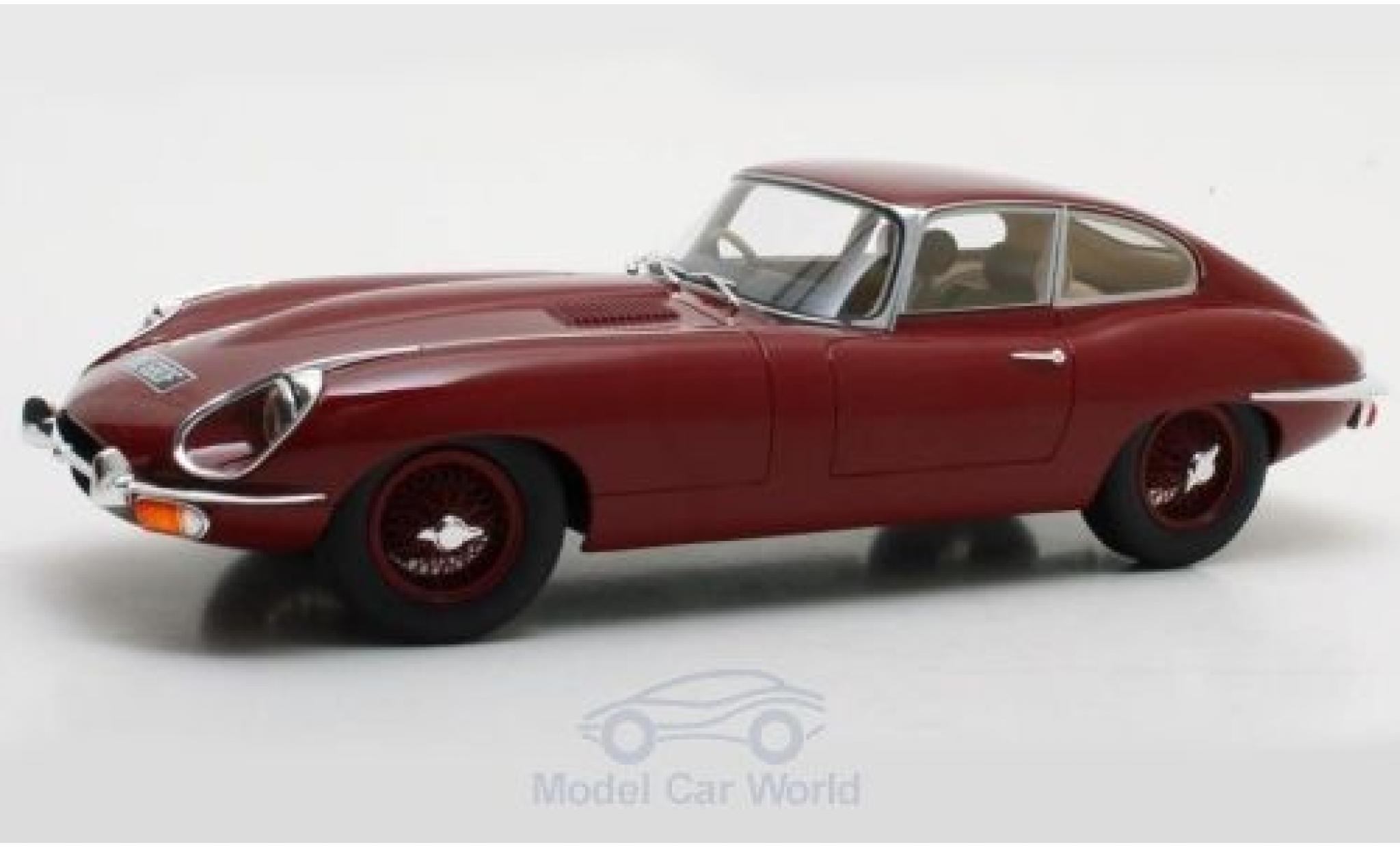 Jaguar E-Type 1/18 Cult Scale Models Coupe Series 2 red RHD 1968 diecast model cars