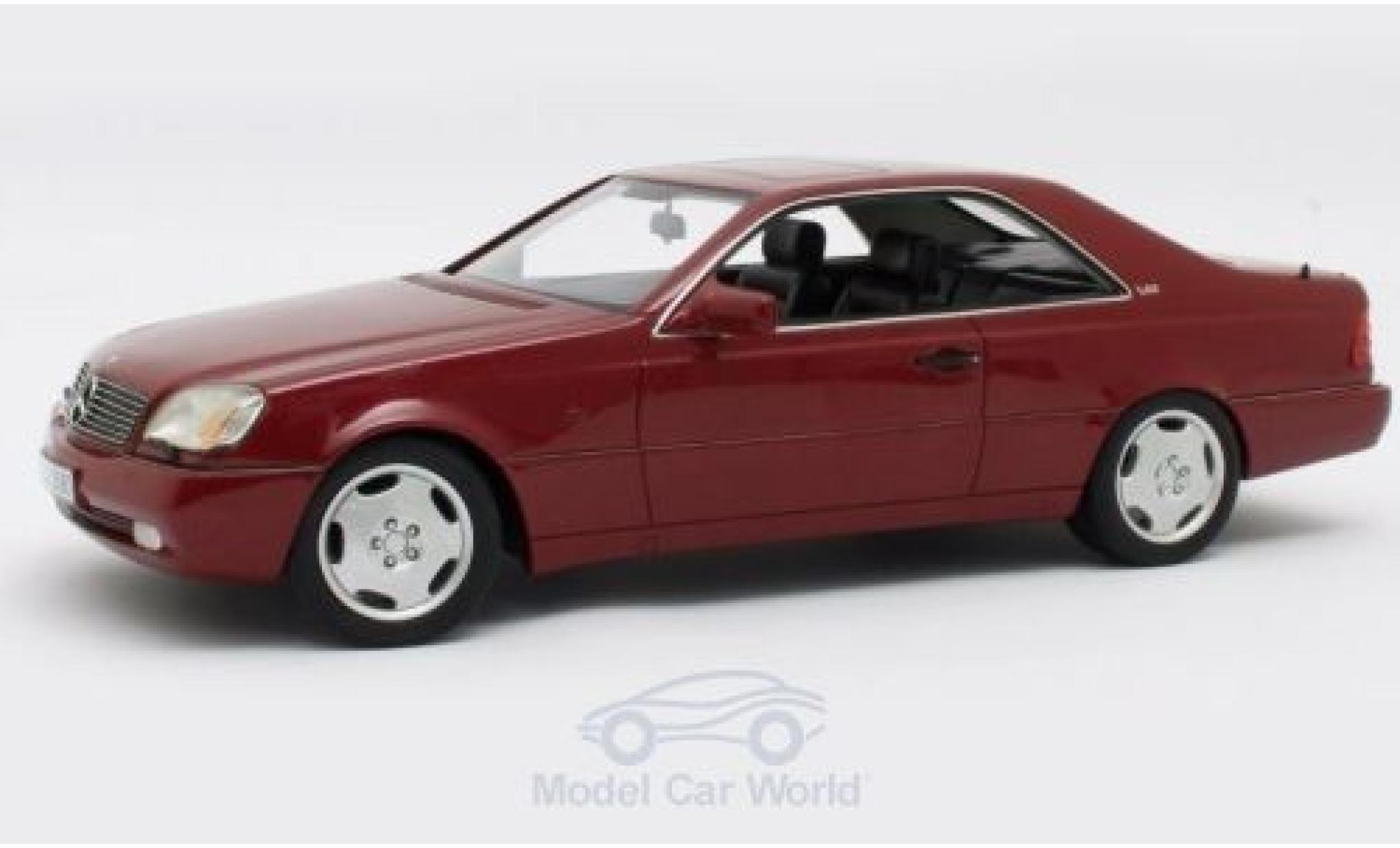 Mercedes 600 1/18 Cult Scale Models SEC (C140) metallic red 1992 diecast model cars