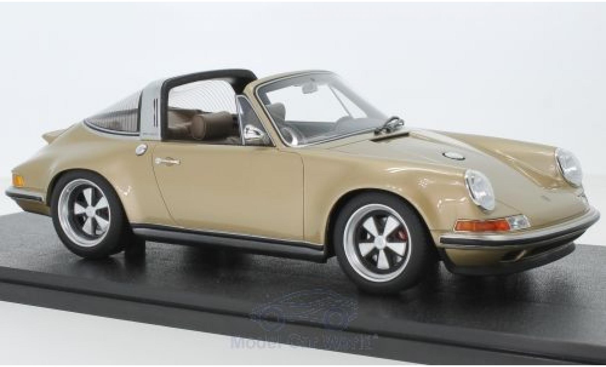 Porsche 911 1/18 Cult Scale Models Targa metallic gold Singer diecast model cars