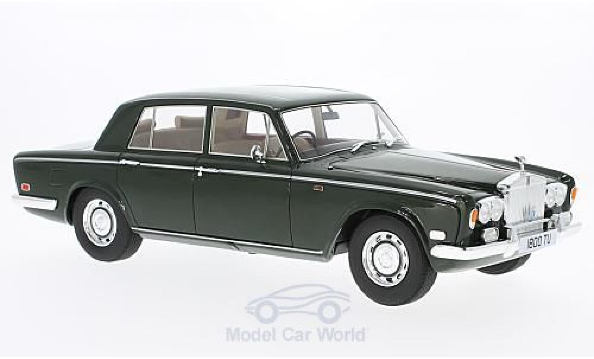 Rolls Royce Silver Shadow 1/18 Cult Scale Models green RHD 1975 ohne Vitrine diecast model cars