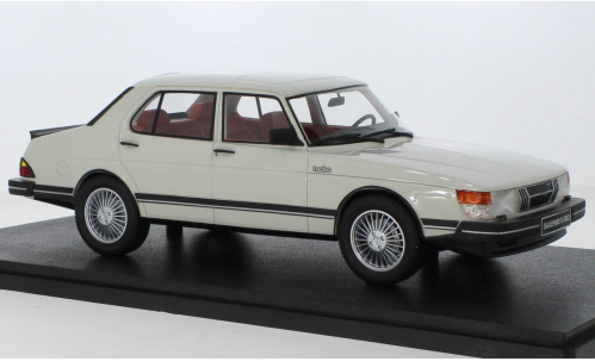 Saab 900 1/18 Cult Scale Models Turbo white 1983 diecast model cars