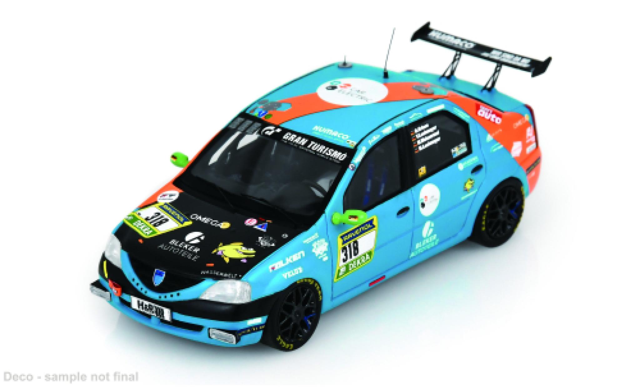 Dacia Logan 1/43 Spark 24h N&uuml;rburgring 2024 Ollis Garage Racing #318 O.Kriese/M.Lachmayer 1:43 diecast model cars