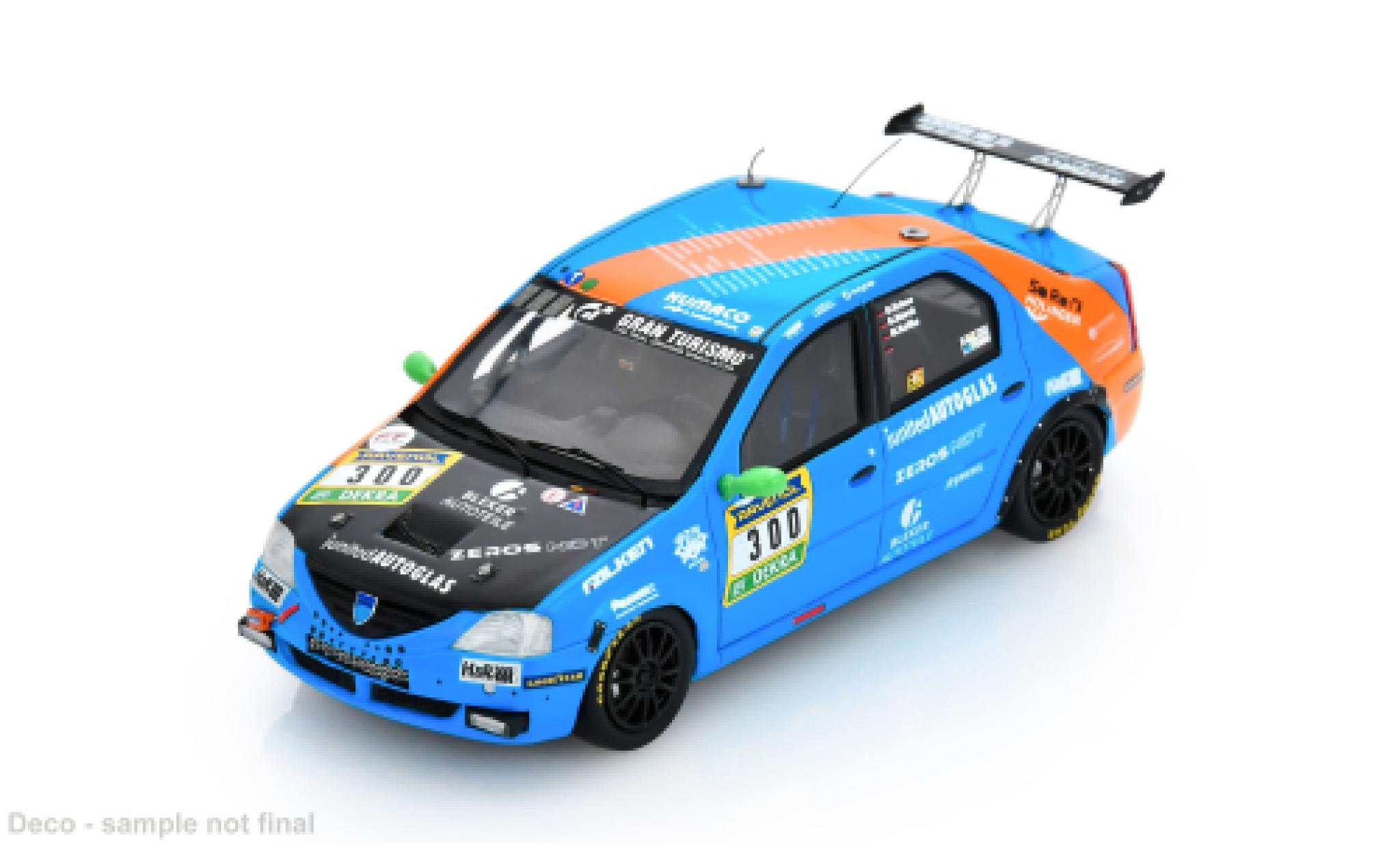 Dacia Logan 1/43 Spark 24h N&uuml;rburgring 2025 Ollis Garage Racing #300 O.Kriese/G.Starck 1:43 diecast model cars