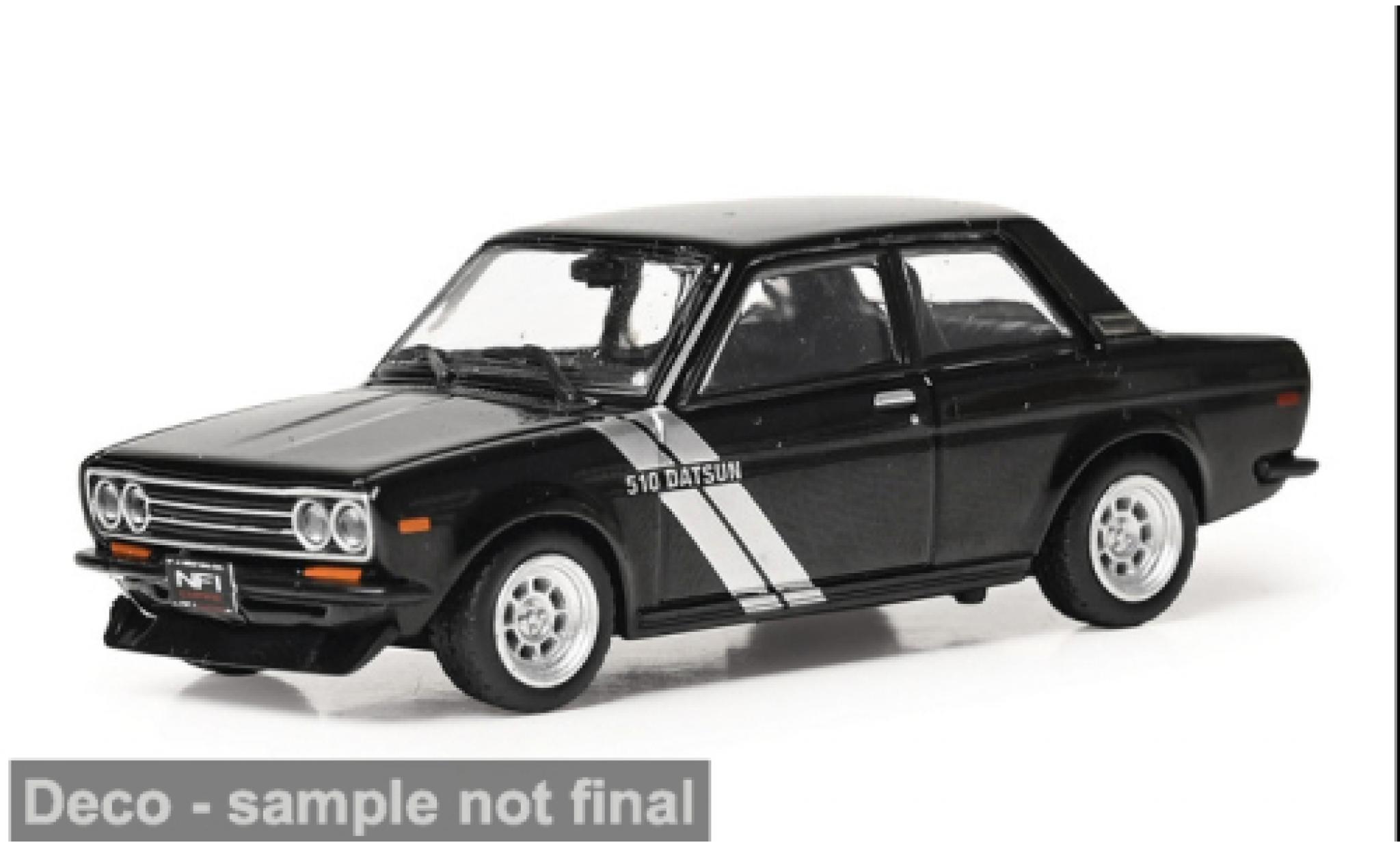 Datsun 510 1/64 IXO America black/silver 1971 1:64 diecast model cars