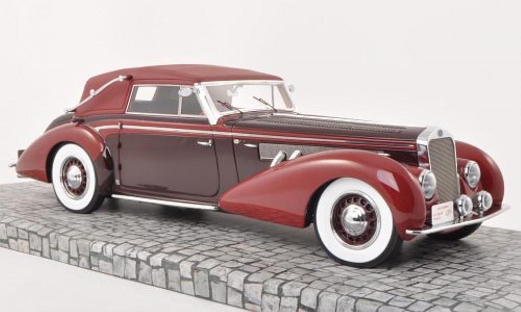 Delage D8-120 1/18 Minichamps Convertible red/red 1939 diecast model cars