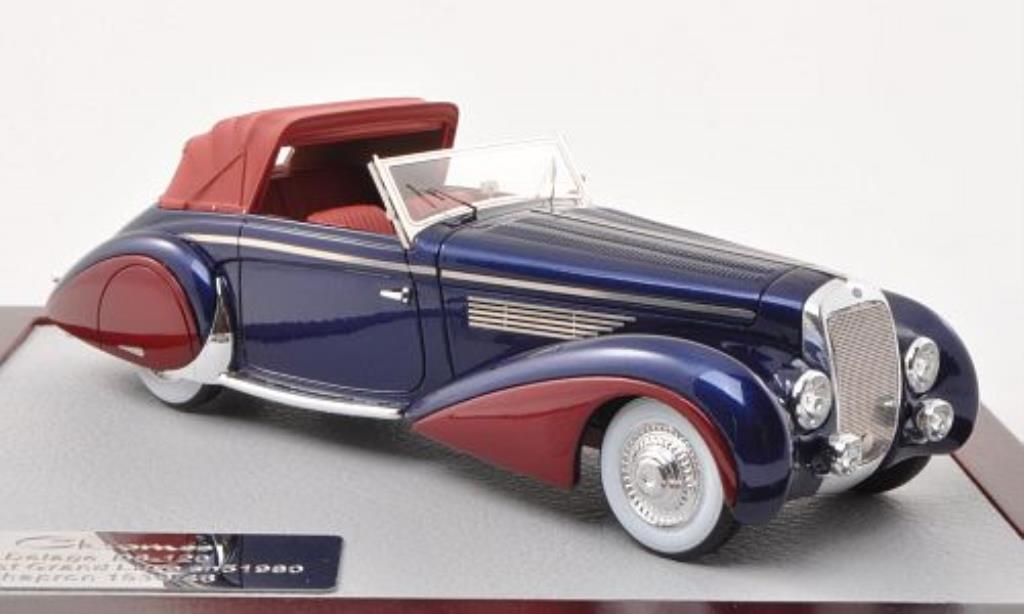 Delage D8-120 1/43 Chromes Convertible Grand Luxe Chapron blue/red 1946 diecast model cars