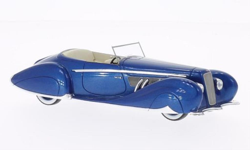 Delage D8-120 1/43 Spark Figoni & Falaschi blue 1939 diecast model cars