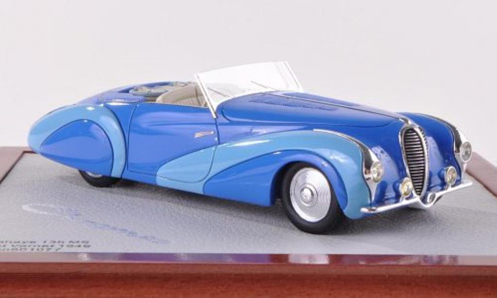 Delahaye 135 1/43 Chromes MS Convertible Faget Varnet blue/blue 1949 diecast model cars