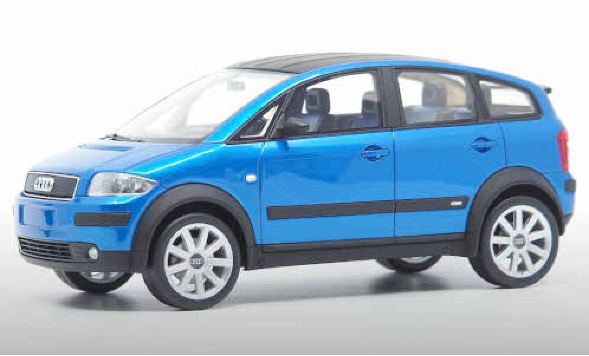 Audi A2 1/18 DNA Collectibles metallic blue diecast model cars